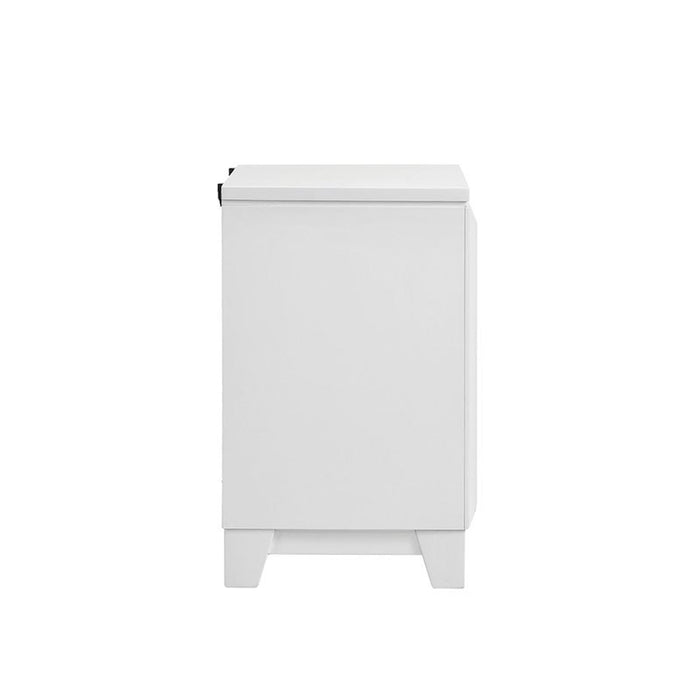Elements International Moondance Nightstand in White