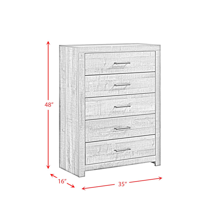 Bailey Bookcase Panel Bedroom Set with Bluetooth