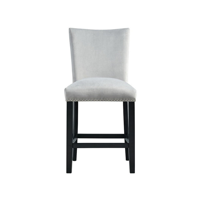 Elements International Francesca Counter Height Side Chair (Set of 2) in Grey