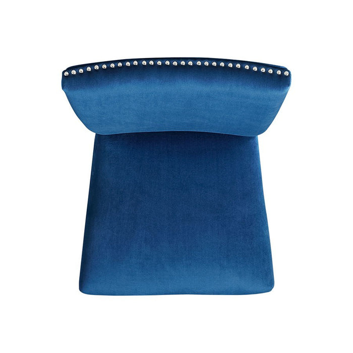 Elements International Francesca Counter Height Side Chair (Set of 2) in Blue