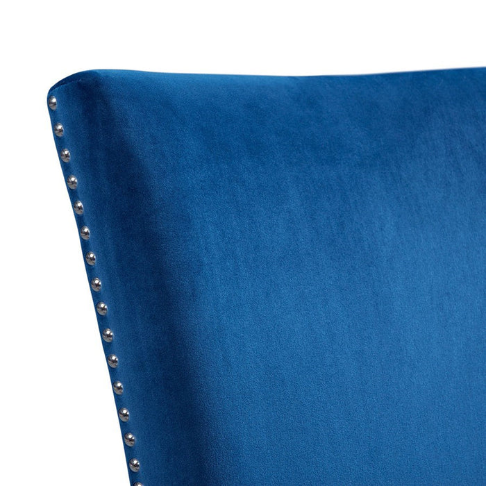 Elements International Francesca Counter Height Side Chair (Set of 2) in Blue