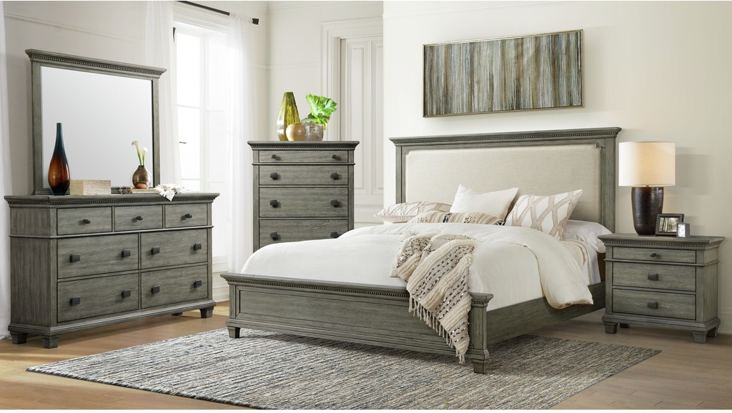 Elements International Crawford Mirror in Gray