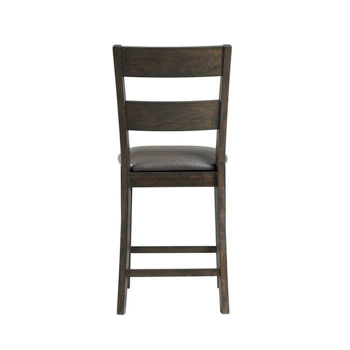 Elements International Mango Counter Height Side Chair (Set of 2) in Dark Brown