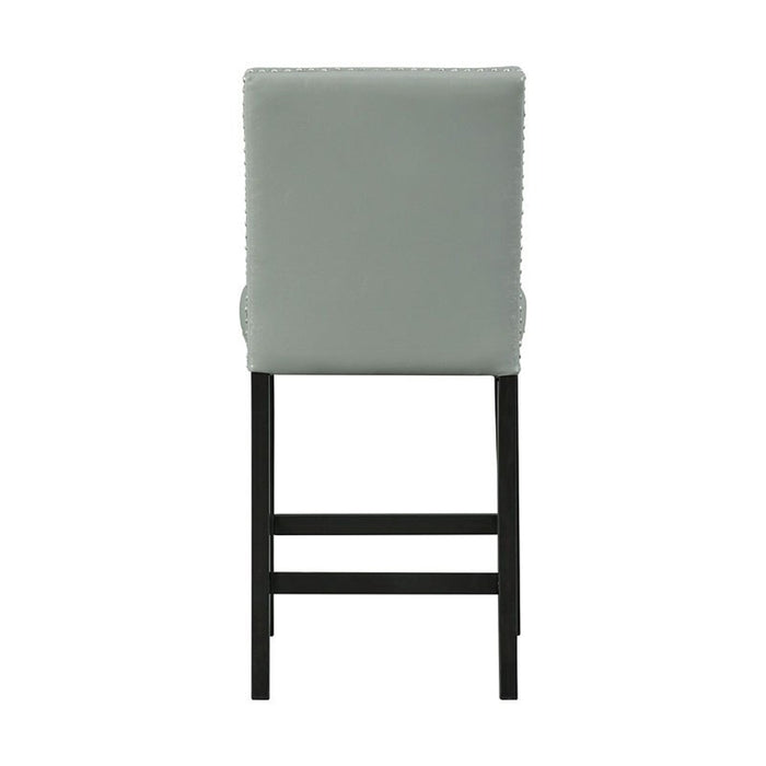Elements International Meridian Counter Height Chair (Set of 2) in Grey