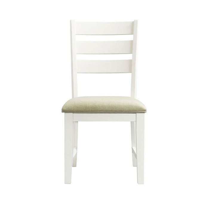 Elements International Park Creek Slat Back Side Chair (Set of 2) in Two-Tone