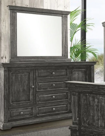 Elements International Condesa Grey Mirror in Gray