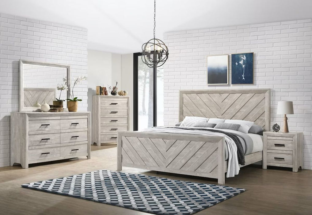 Elements International Ellen Mirror in White