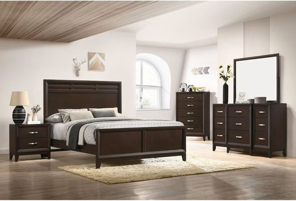 Elements International Beaumont Youth Chest in Merlot