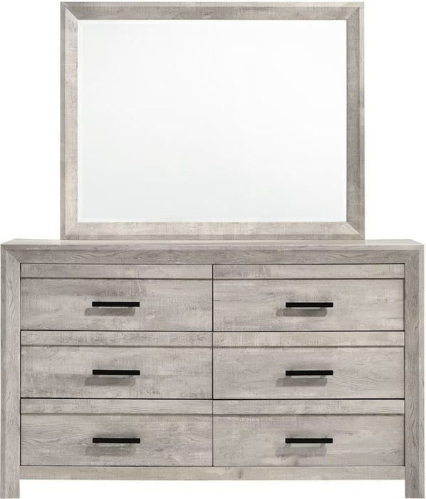 Elements International Ellen Mirror in White