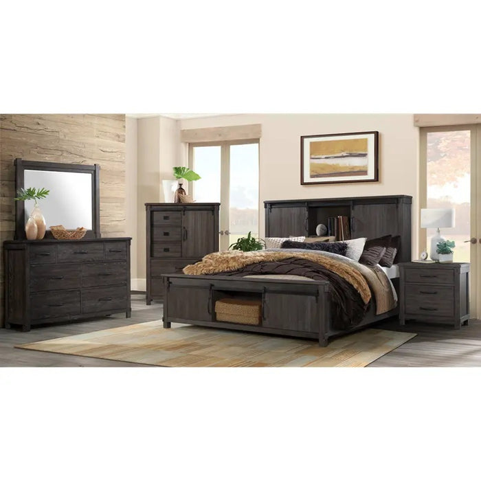 Elements International Scott Mirror in Dark