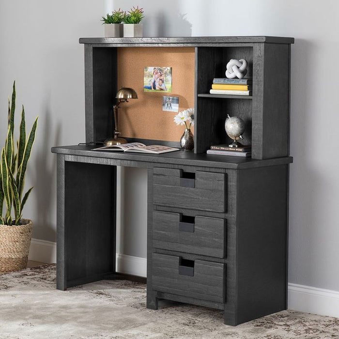 Elements International Vista Computer Desk in Grey