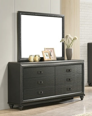Elements International Moonstone Mirror in Gray