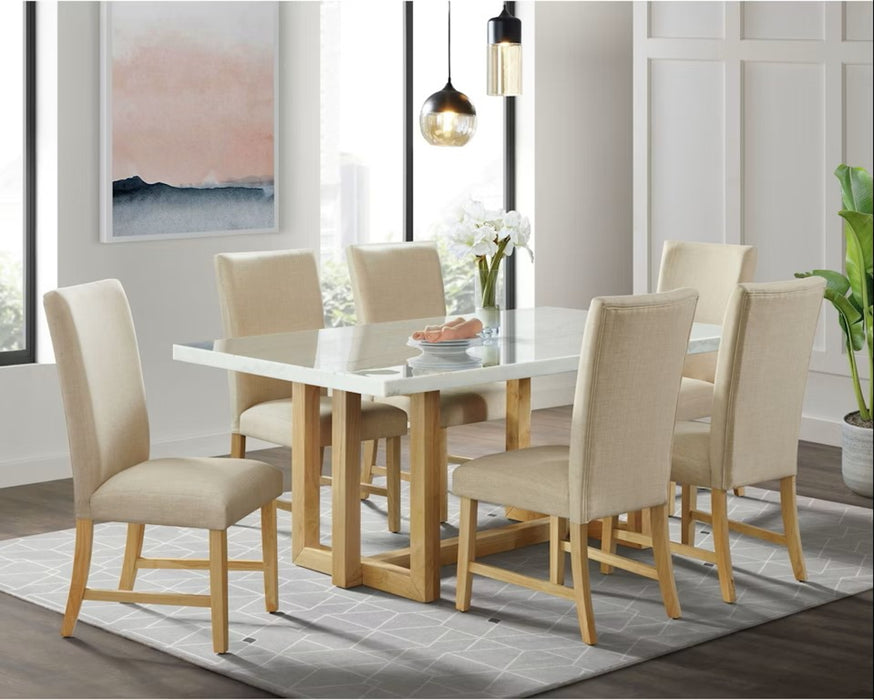 Elements International Morris Side Chair in Natural
