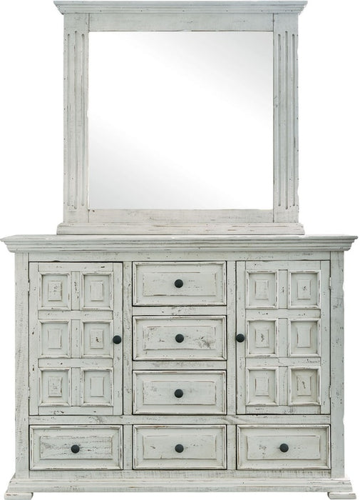 Elements International Olivia White Mirror