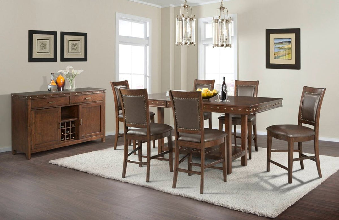 Elements International Prescott Server in Walnut
