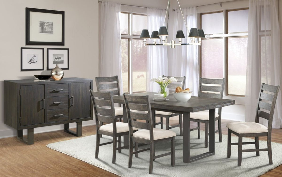 Elements International Sawyer Side Chair (Set of 2) in Smokey Dark Ash