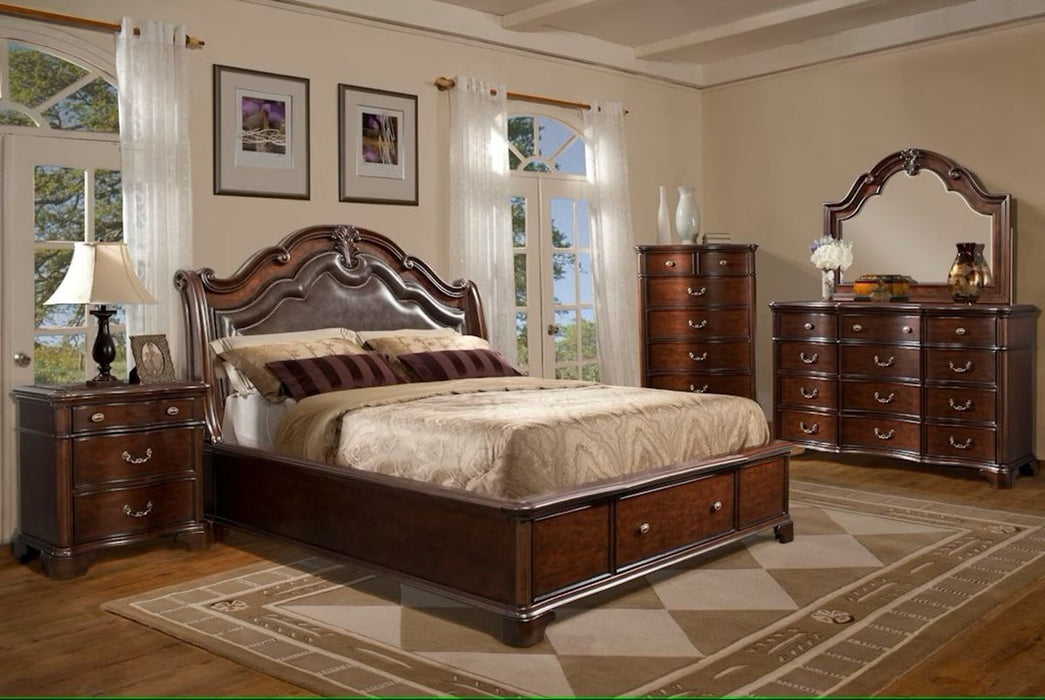 Elements International Tabasco Dresser in NC Cherry Lacquer
